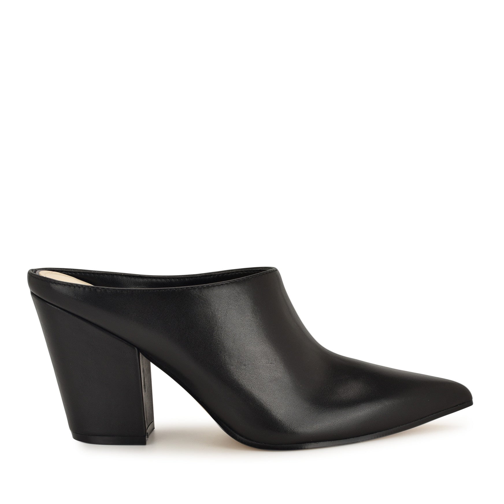 Women's Amini Dress Mules - Black Leather