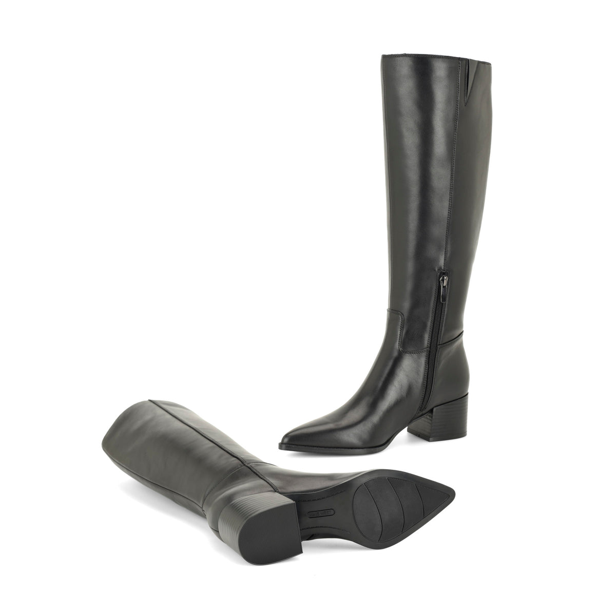 Bridgit Wide Calf Leather Boots
