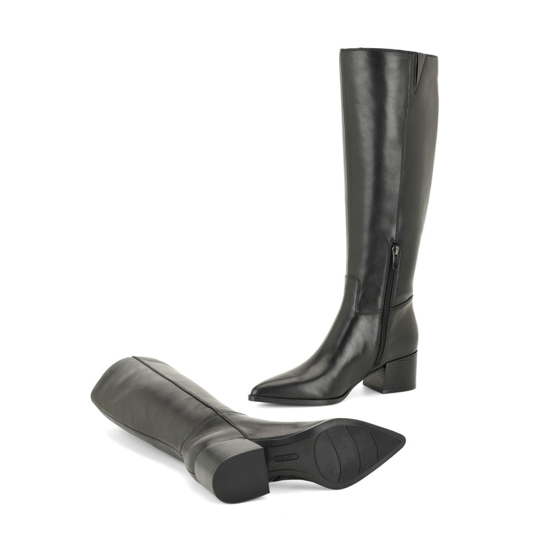 Bridgit Wide Calf Leather Boots