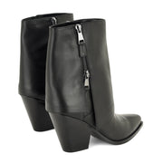 Umberto Leather Foldover Booties