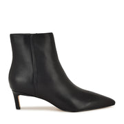 Brite Kitten Heel Ankle Leather Booties