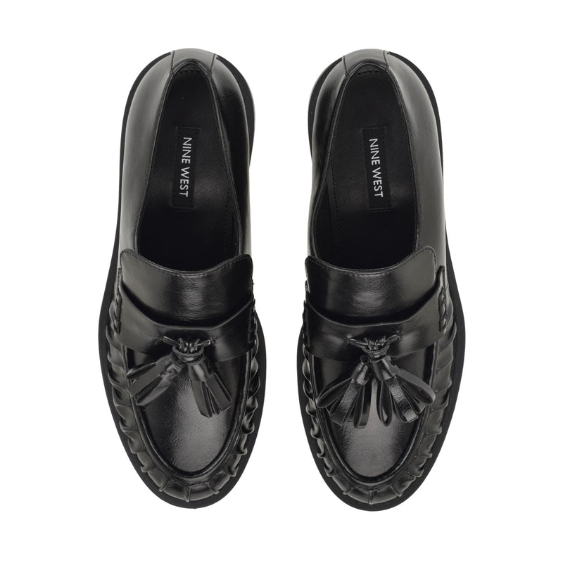 Gersen Ruched Tassle Loafers