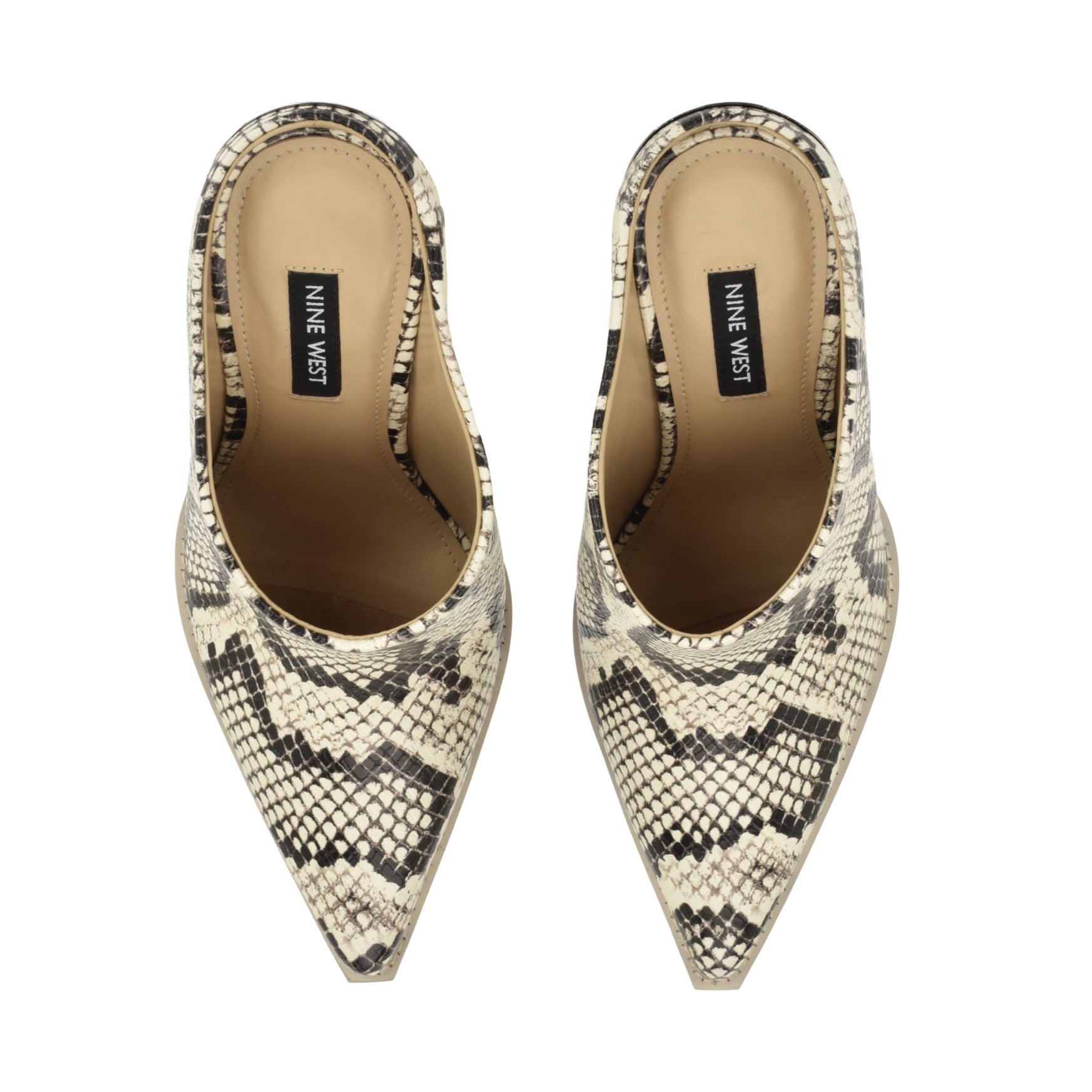 Women's Reiser Western Mules - Snake Print | Nine West