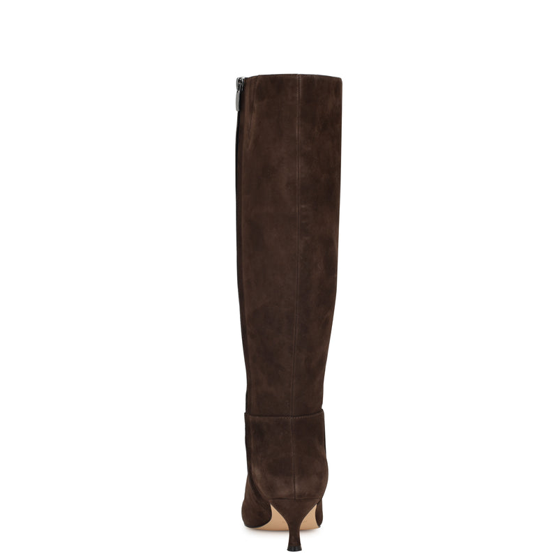Nine West Women's Somas Kitten Heel Knee High Leather Boots - Suede - (Size 6.5) , Medium Width Nine West Women's Somas Kitten Heel Knee High Leather Boots - Suede - (Size 6.5) , Medium Width