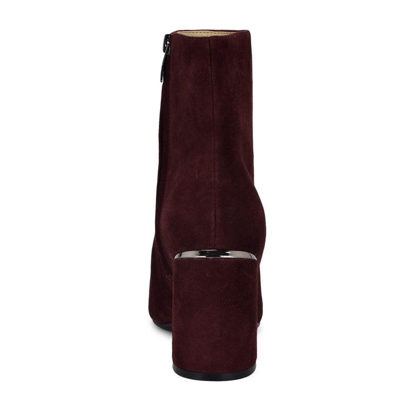 Ailet 9x9 Leather Square Toe Booties