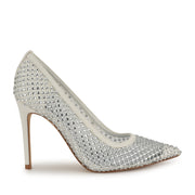 Freshe Rhinestone Mesh Pumps