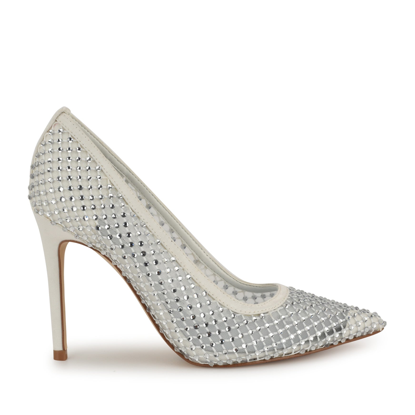 Freshe Rhinestone Mesh Pumps
