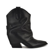 Waxel Foldover Western Leather Booties