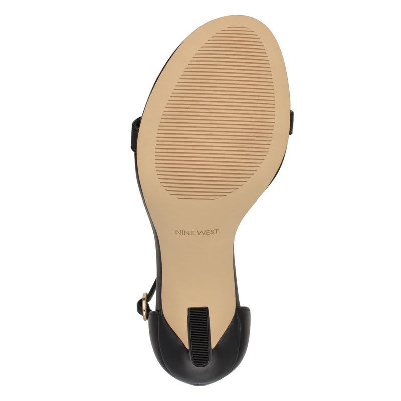 Kharm Rosette Ankle Strap Sandals