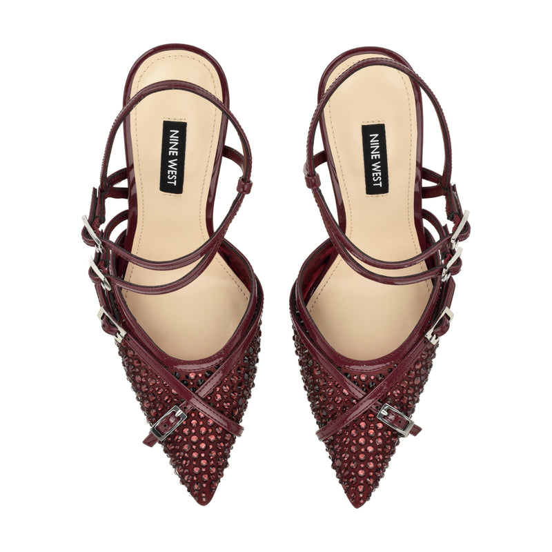Pertee Strappy Embellished Pumps