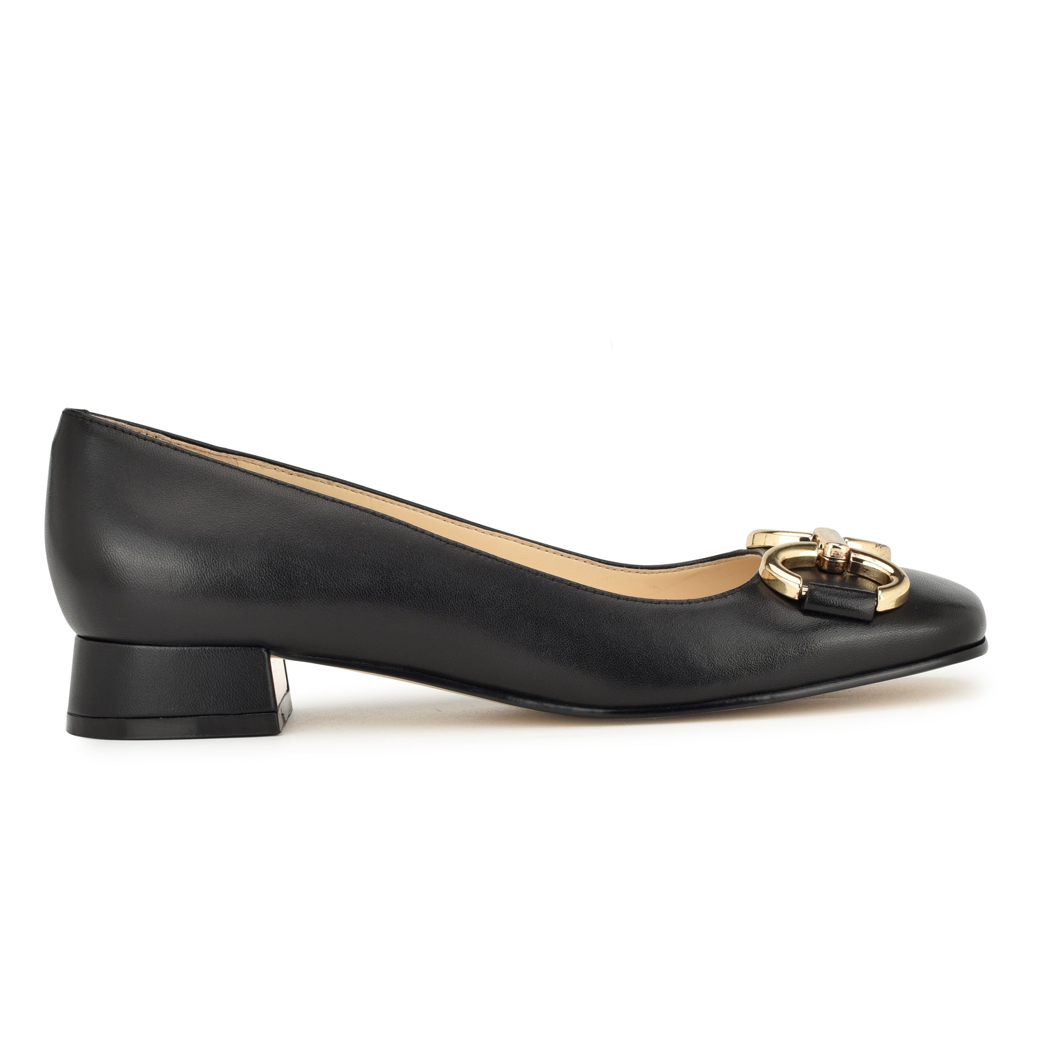 Nine west clearance black leather flats