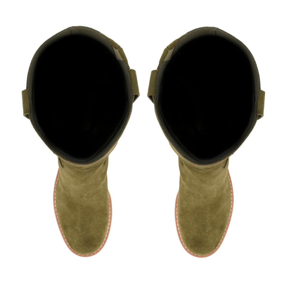Hecee Block Heel Tailored Leather Boots