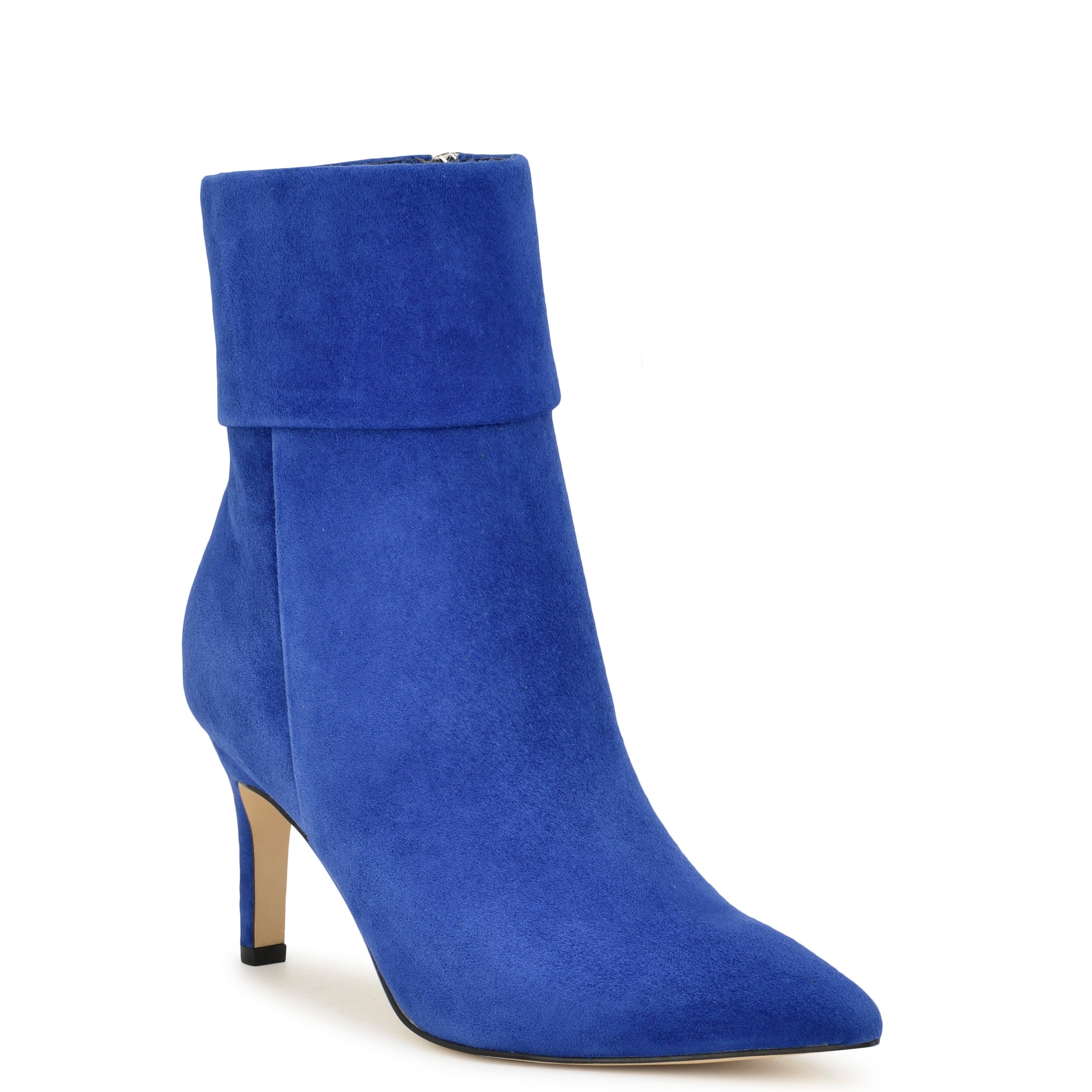 Blue suede ankle on sale boot