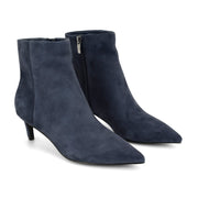 Brite Kitten Heel Ankle Leather Booties