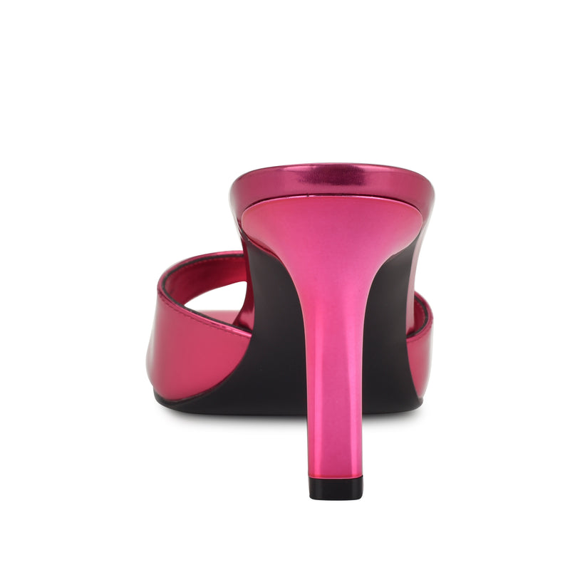 Women's Disko Dress Slide Sandals - Pink Mirror | Nine West Women's Disko Dress Slide Sandals - Pink Mirror | Nine West