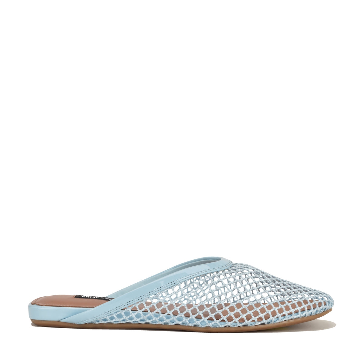 Women's Daniela Flat Mesh Mules - Light Blue Mesh | Nine West