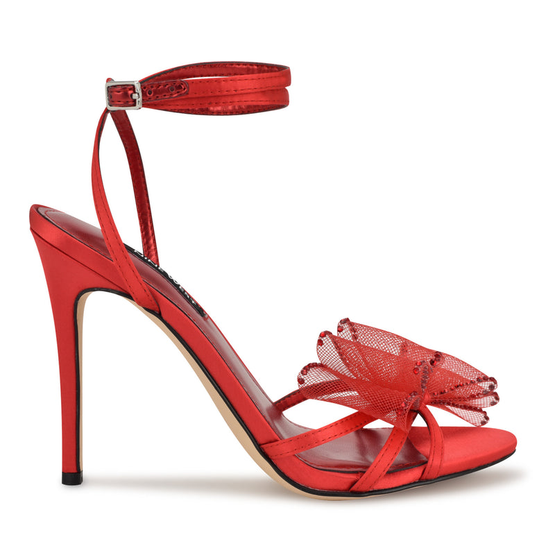 Minky Bow Heeled Sandals