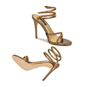 Maskil Ankle Wrap Heeled Sandals