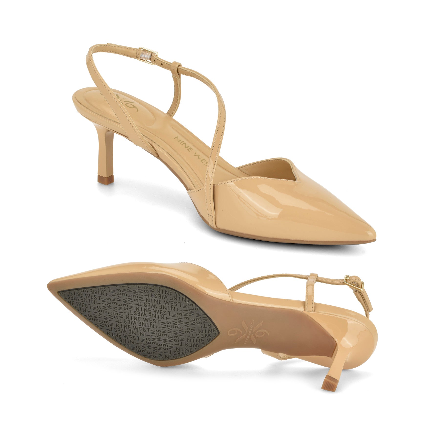 Kamon 9x9 Slingback Pumps