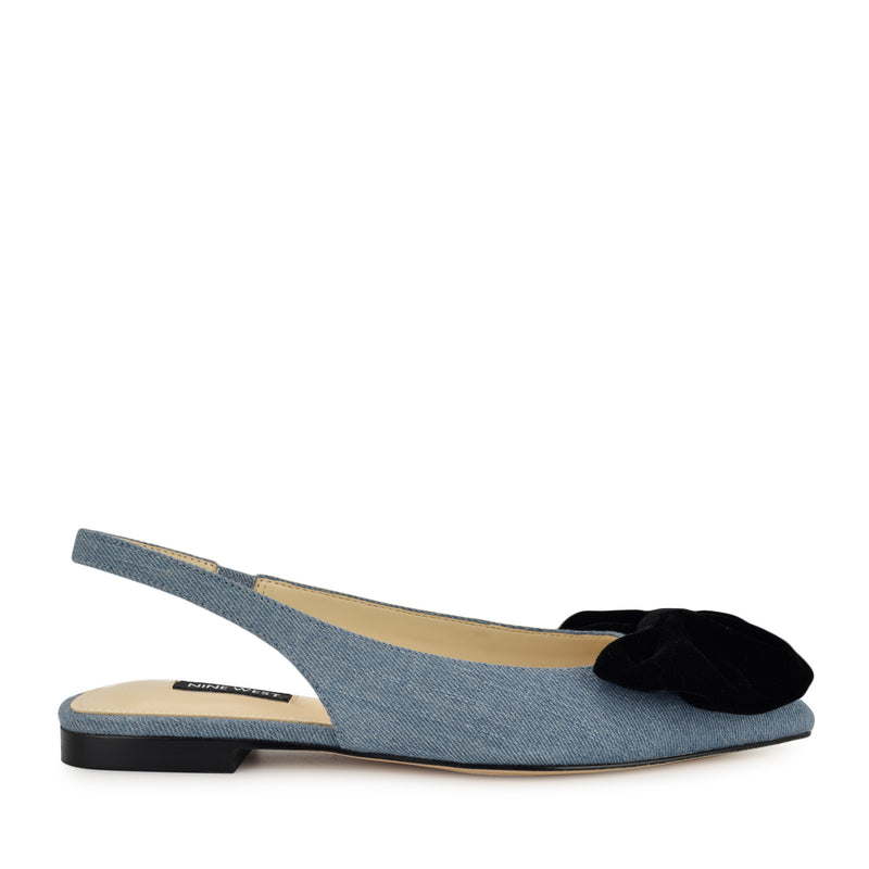 Junnie Bow Slingback Flats