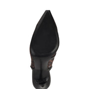 Feather Pointy Toe Slingback Pumps