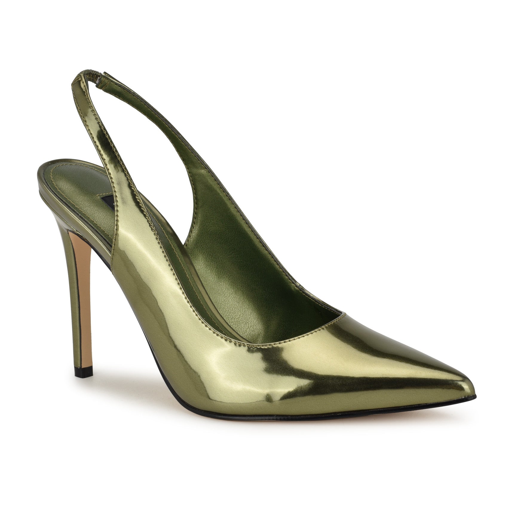 Feather Pointy Toe Slingback Pumps