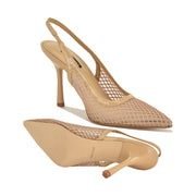 Jermain Mesh Slingback Pumps