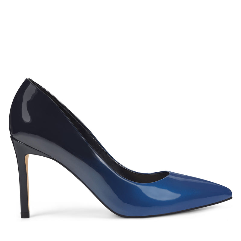Nine West Ezra Pointy Toe Pumps - Patent - Blue (Size 5), Medium Width Nine West Ezra Pointy Toe Pumps - Patent - Blue (Size 5), Medium Width
