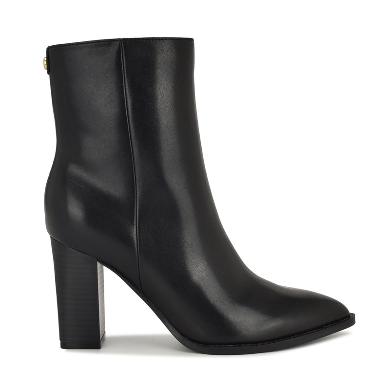 Tessay 9x9 Block Heel Leather Booties