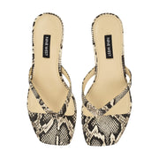 Cassa Thong Kitten Heel Sandals