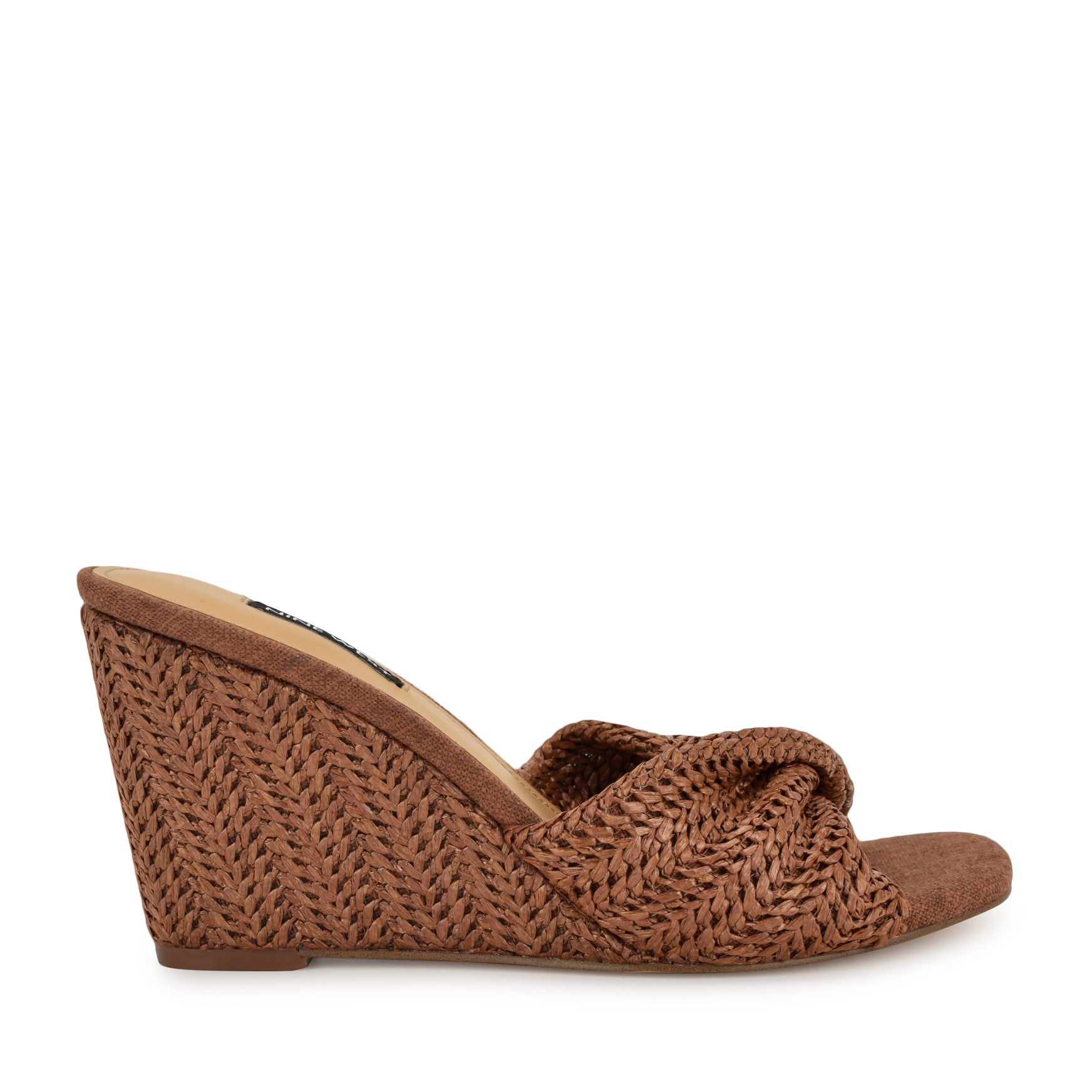 Nikhil Twist Wedge Sandals