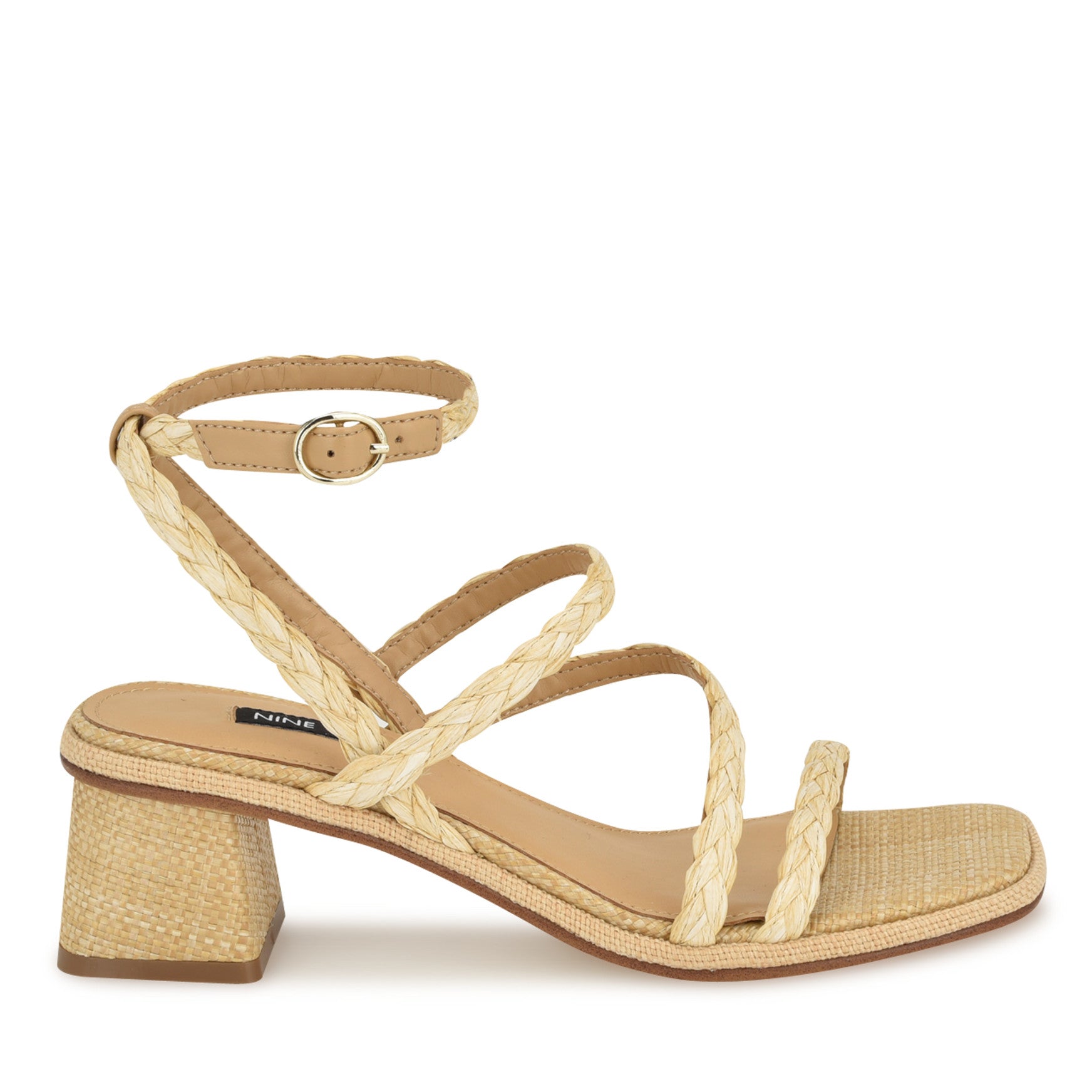 Emolly Raffia Block Heel Sandals