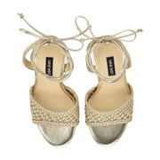 Merta Ankle Wrap Woven Sandals