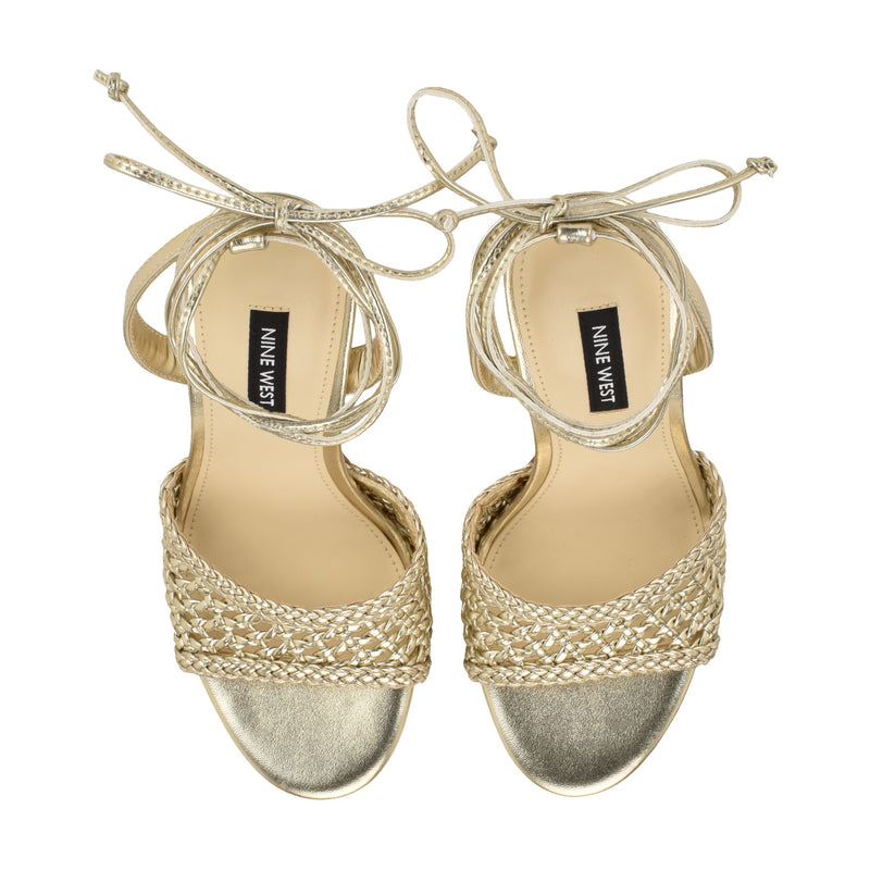 Merta Ankle Wrap Woven Sandals