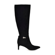 Salla Detailed Leather Knee High Boots