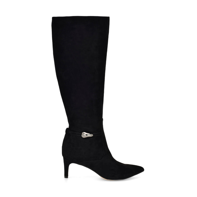 Salla Detailed Leather Knee High Boots