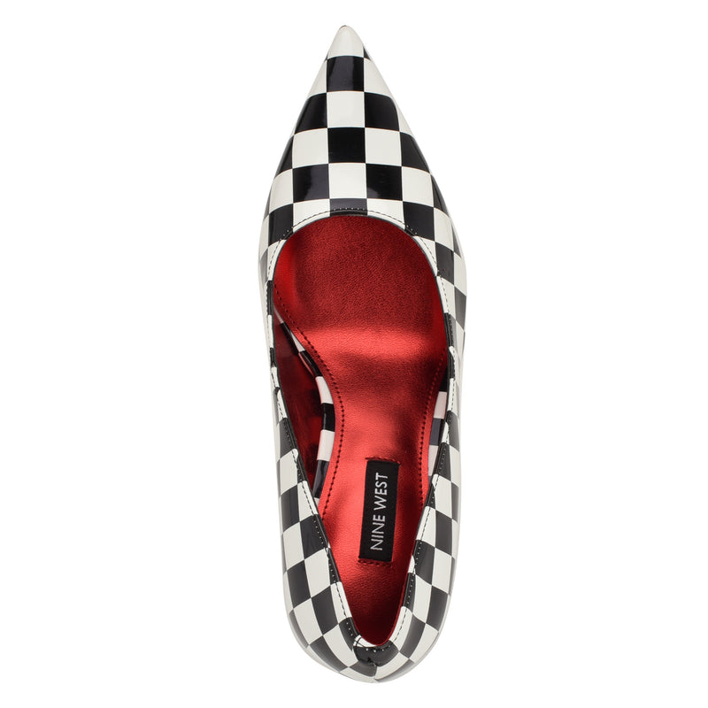 Women's Deonne Dress Pumps - Black and White Checker | Nine West Women's Deonne Dress Pumps - Black and White Checker | Nine West