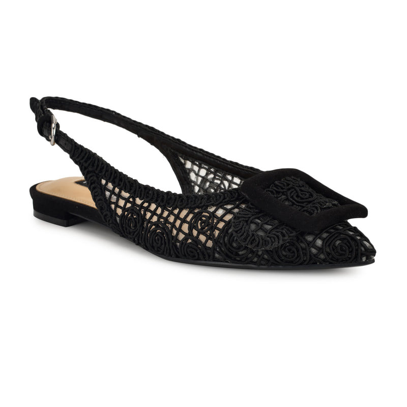 Jasser Woven Slingback Flats