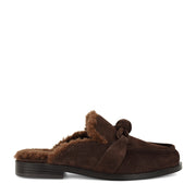 Mavey Lined Leather Knotted Mules