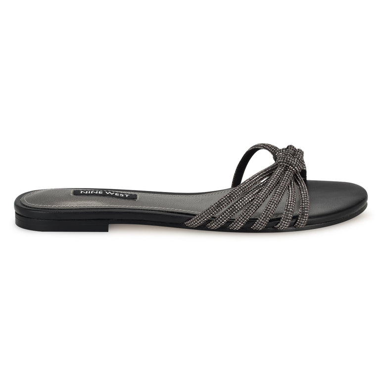 나인웨스트 NINEWEST Luxury Flat Slide Sandals