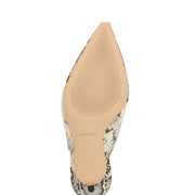 Feather Pointy Toe Slingback Pumps