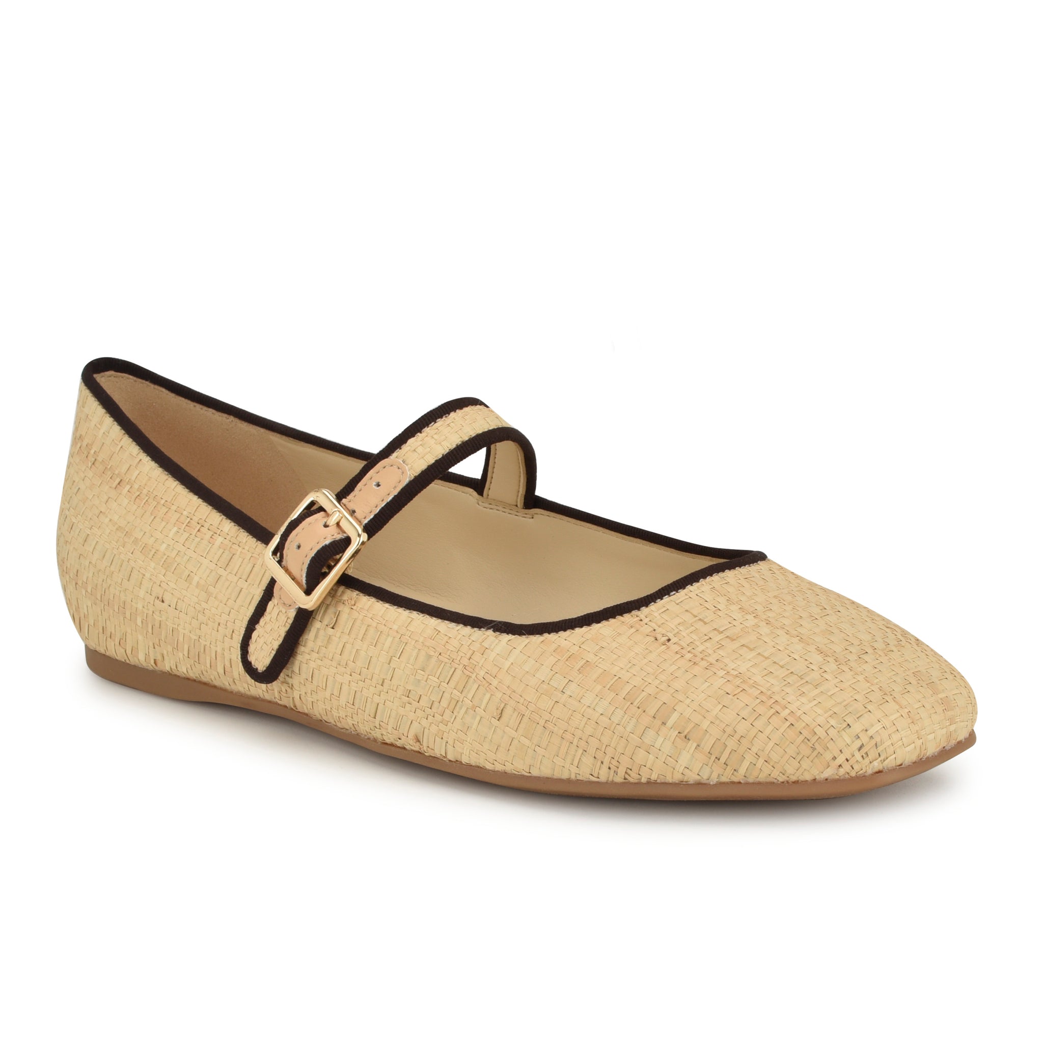 Lilow Square Toe Mary Jane Flats - Nine West