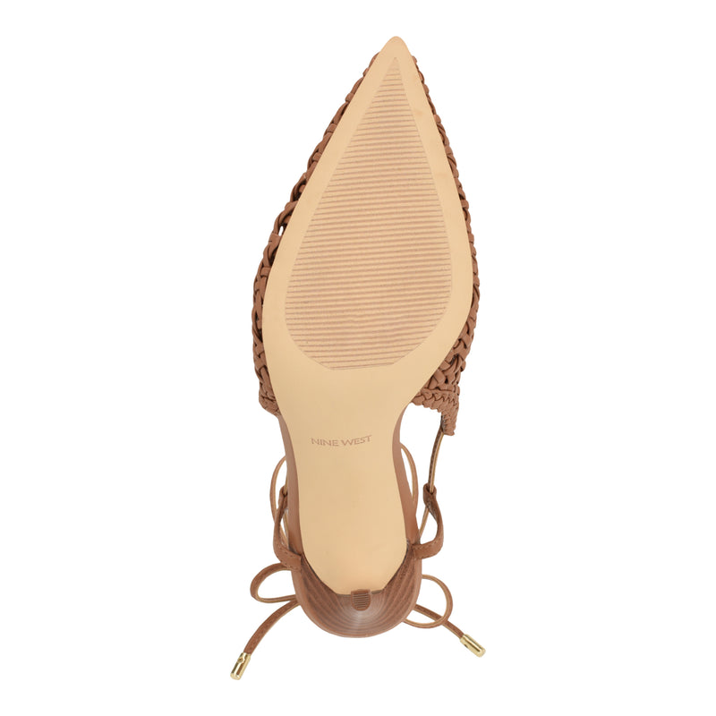 Fessla Woven Ankle Wrap Pumps