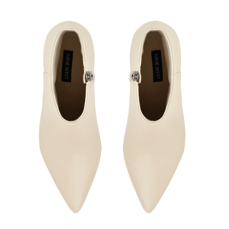 Brite Kitten Heel Ankle Leather Booties