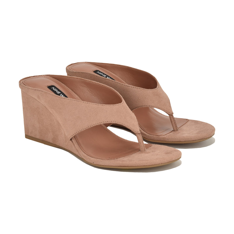 Jadde Thong Wedge Sandals