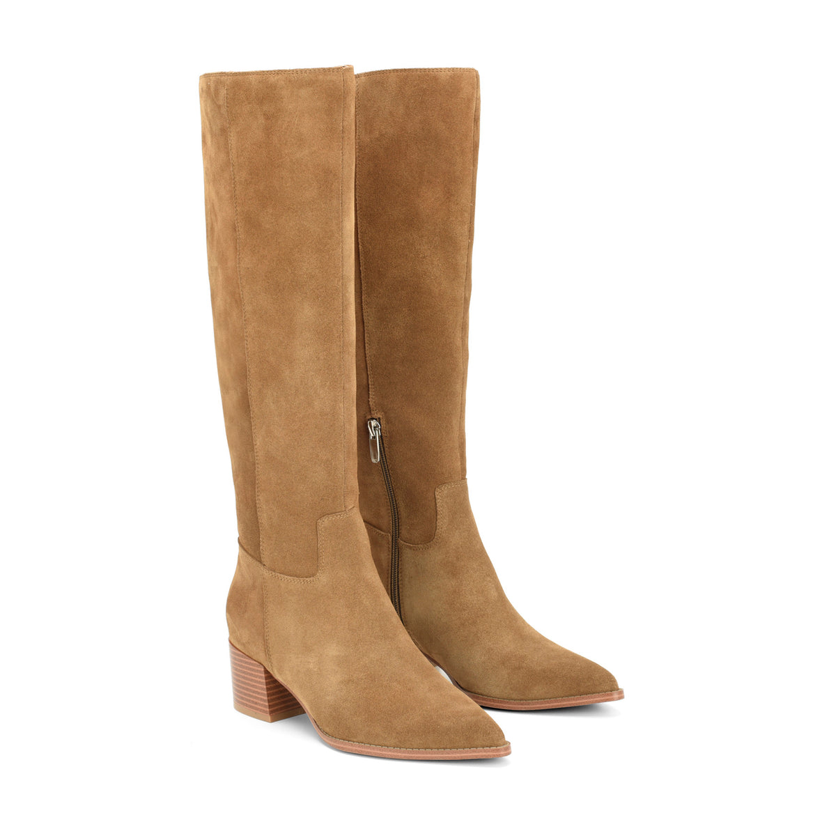 Bridgit Wide Calf Leather Boots
