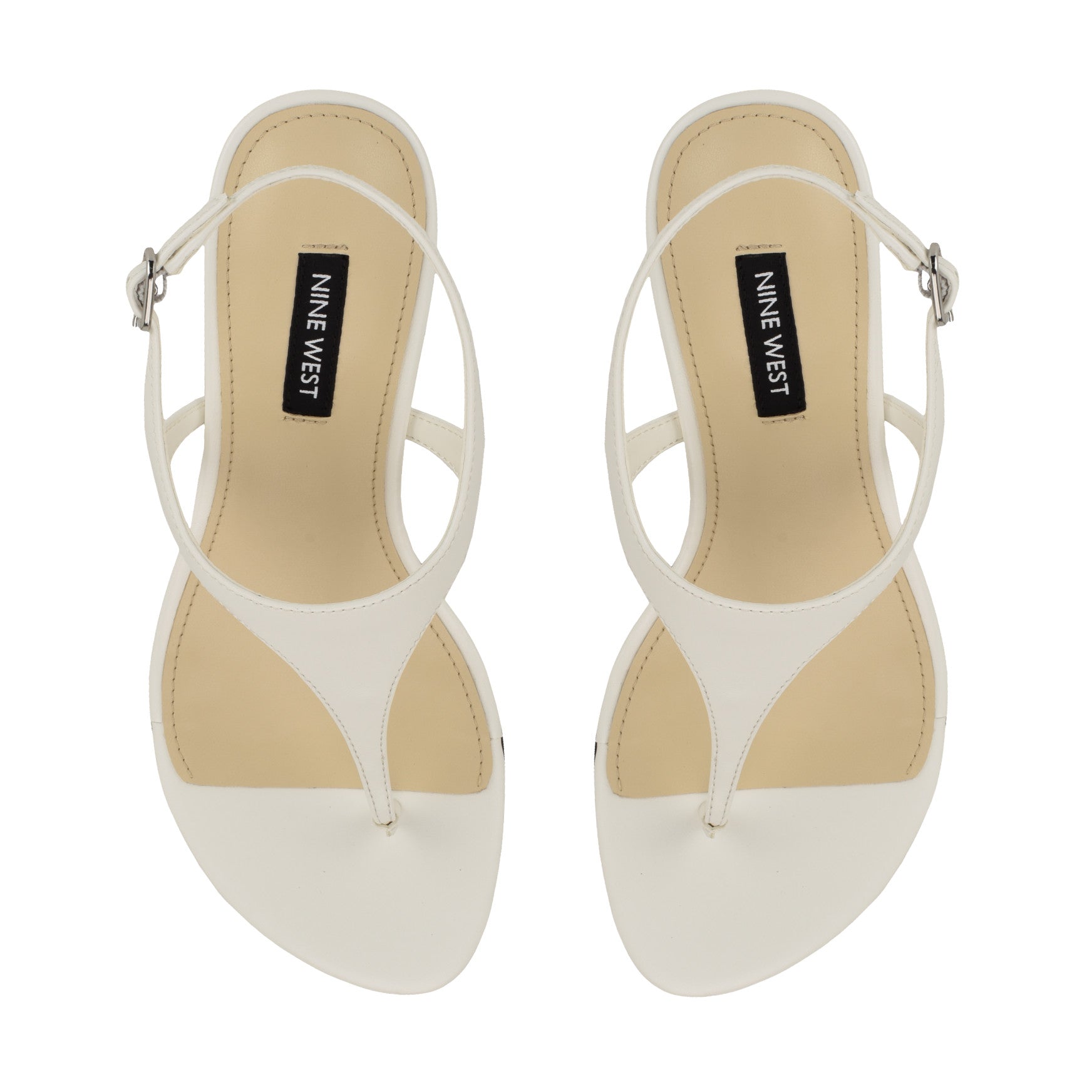 Noir Heeled Thong Sandals