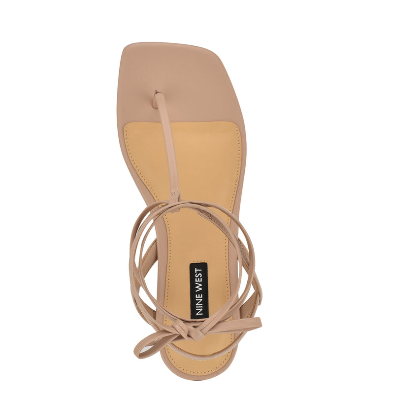 Norta Ankle Wrap Thong Sandals