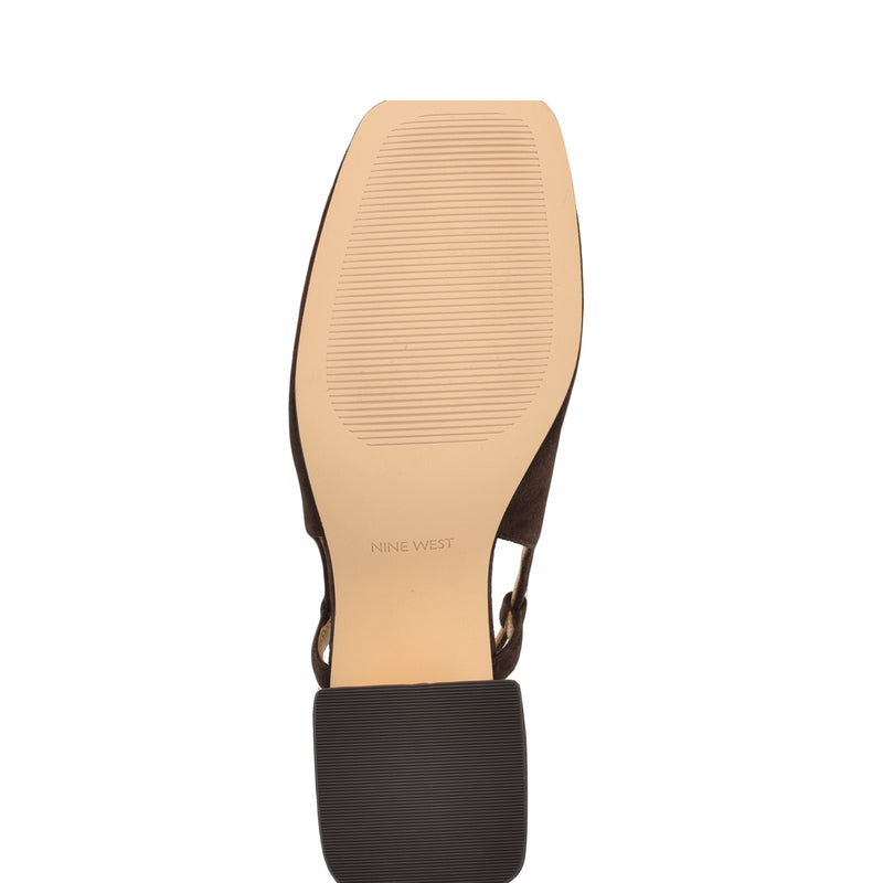 Cast Block Heel Slingback Pumps