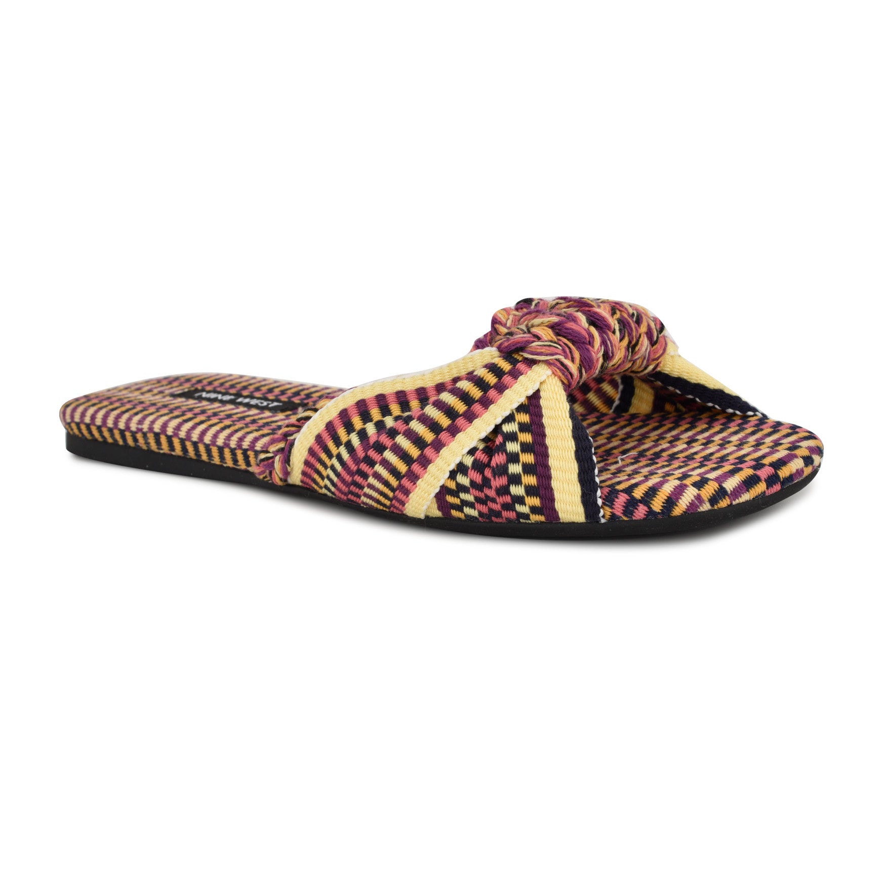 Lalta Knotted Flat Slide Sandals